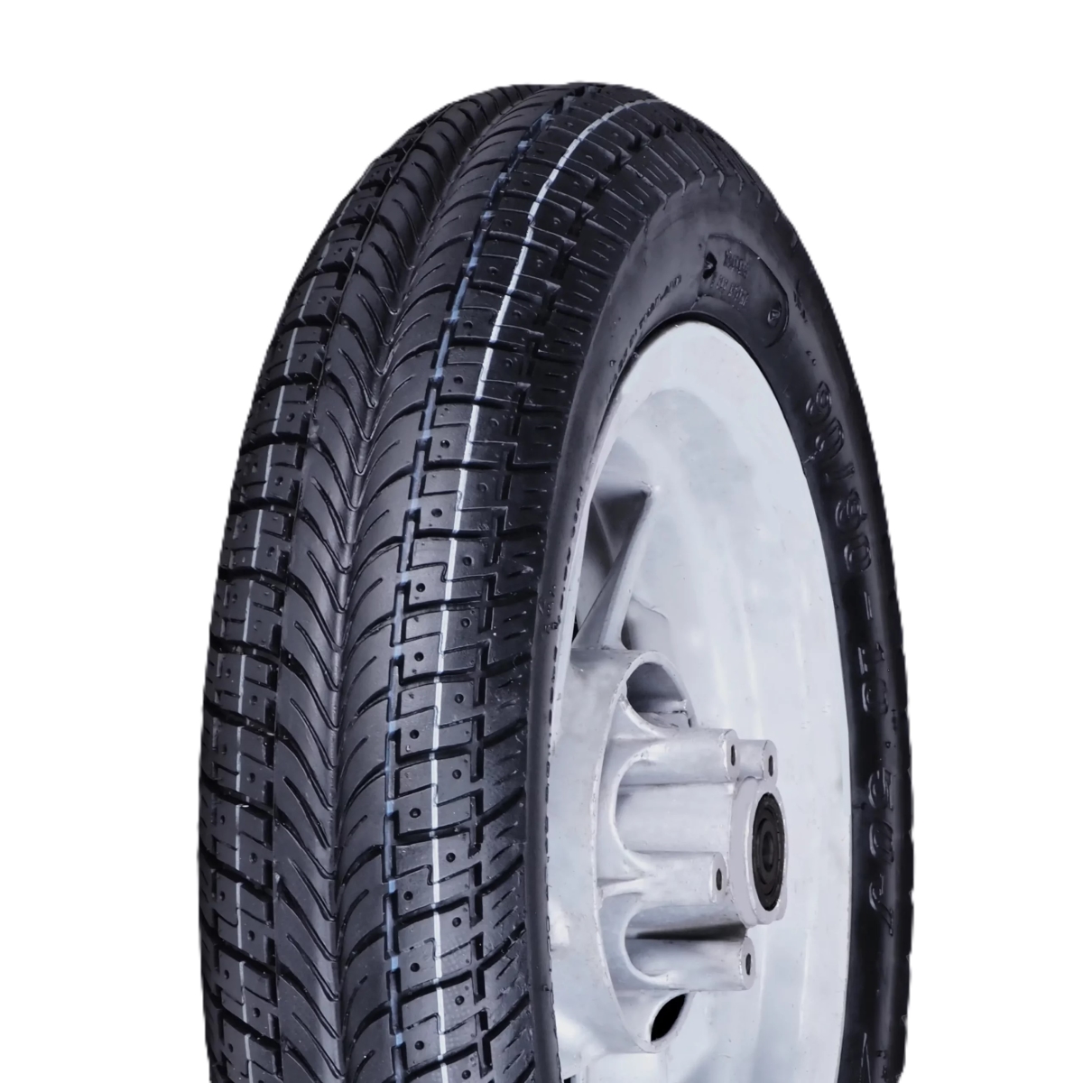 Motorcycle tire Vee Rubber, 90/90-10 VRM-116, Tubeless 50J - Made in Thailand